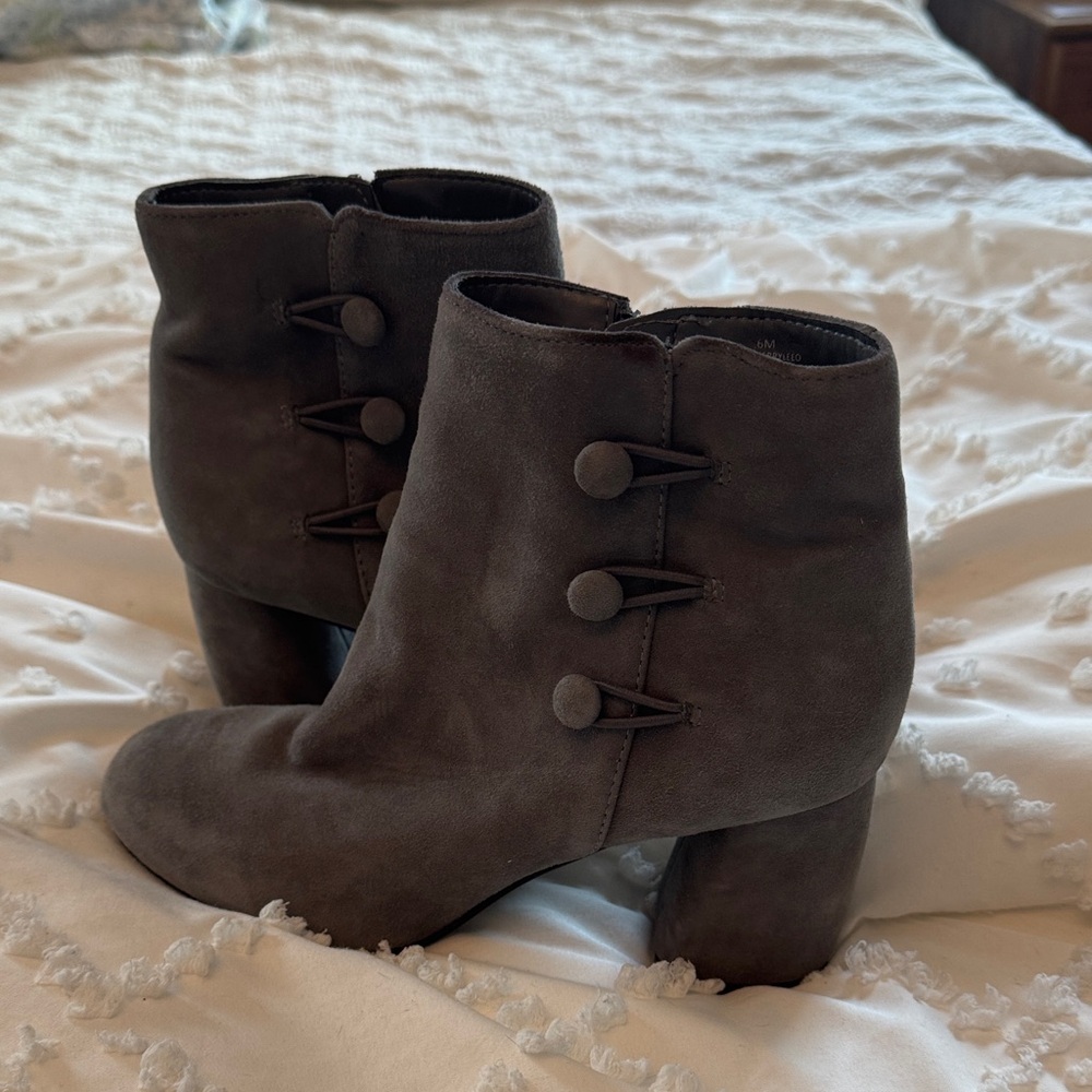 Nine West Charcoal Ankle Booties